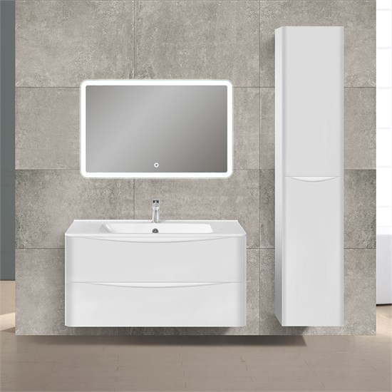 VINCEA База под раковину Paola 1000 подвесная, 2 выкатных ящика soft close, G.White VMC-2P100GW - фото 320657