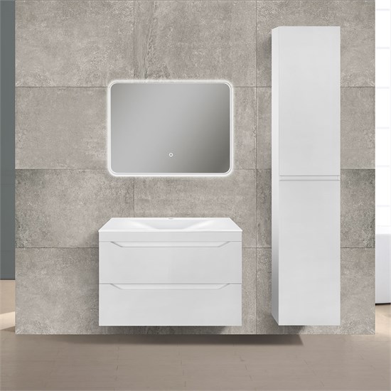 VINCEA База под раковину Fine 800 подвесная, 2 выкатных ящика soft close, G.White VMC-2F800GW - фото 320680