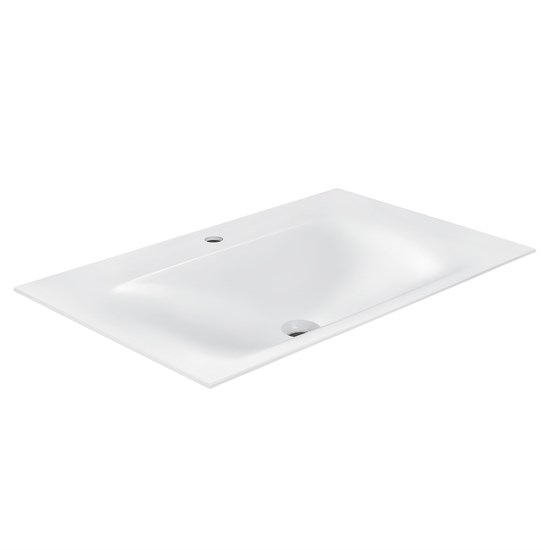VINCEA Раковина VCB-1F800W из искусственного камня, цвет белый VCB-1F800W - фото 320690