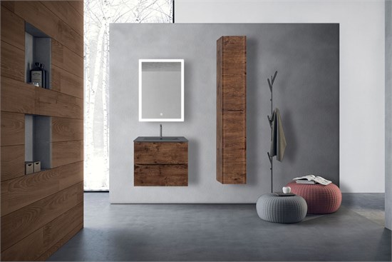 VINCEA База под керамическую раковину Mia 600 подвесная, 2 выкатных ящика soft close, R.Wood VMC-2MC600RW - фото 320705