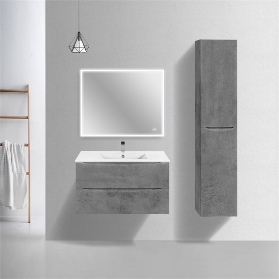 VINCEA База под керамическую раковину Mia Slim 900 подвесная, 2 выкатных ящика soft close, Beton VMC-2MC900S1BT - фото 321137