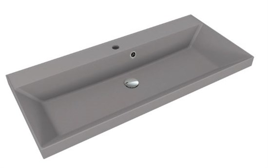 STYLE LINE Умывальник ASTI 1000x450 кварц, серый шелк СС-00002479 - фото 326071