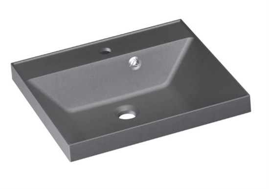 STYLE LINE Умывальник ASTI 500x450 кварц, серый шелк СС-00002486 - фото 326079