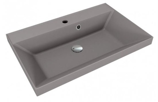 STYLE LINE Умывальник ASTI 700x450 кварц, серый шелк СС-00002473 - фото 326095
