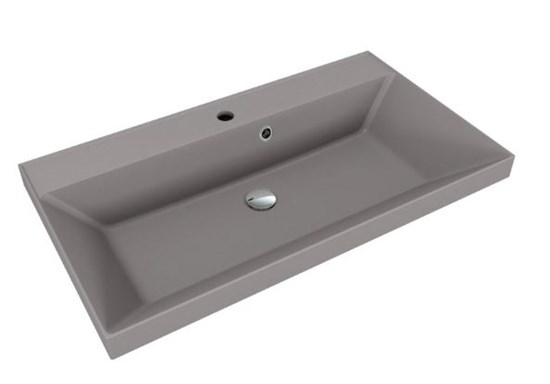 STYLE LINE Умывальник ASTI 800x450 кварц, серый шелк СС-00002476 - фото 326101