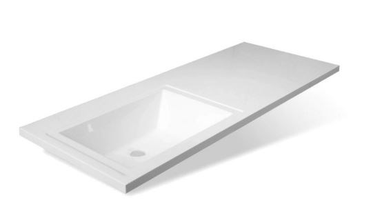 STYLE LINE Раковина для мебели Даллас 1400*482, левый (отдельно не продается) СС-00002220