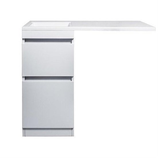 STYLE LINE El Fante Dallas El Fante Тумба под раковину напольная "Даллас 100", Люкс белая, PLUS СС-00000514 - фото 326264