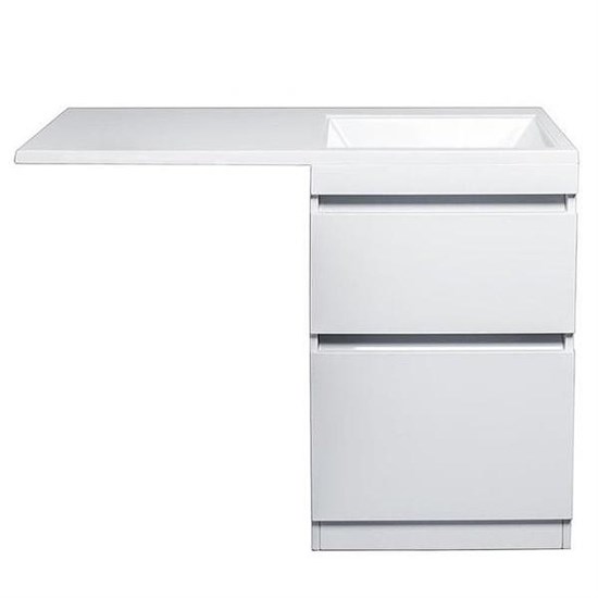 STYLE LINE El Fante Dallas El Fante Тумба под раковину напольная "Даллас 115", Люкс белая, PLUS СС-00000515 - фото 326274