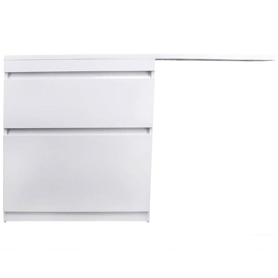 STYLE LINE El Fante Dallas El Fante Тумба под раковину напольная "Даллас 140", 2 ящика, Люкс белая, PLUS СС-00002273 - фото 326319