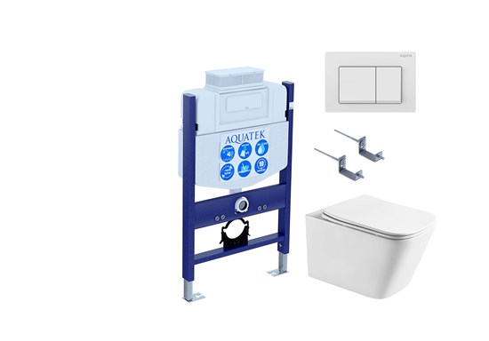 SET AQUATEK ЛИБРА T-TDI004 рама Standard INS-0000018+унитаз AQ1505T-00 с тонким сиденьем soft-close+крепление KKI-0000002 +кнопка TDI-0000004 SET AQUATEK ЛИБРА T-TDI004 - фото 327066