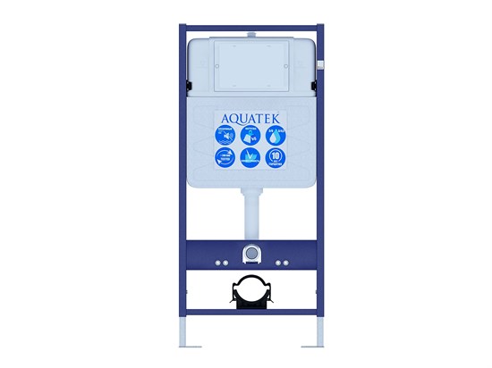 SET AQUATEK ДИВА-012 4в1 (рама AQUATEK Standard INS-0000012+ кркпеж KKI-0000002+клавиша KDI-0000012+унитаз ДИВА AQ2012-00 с тонким сиденьем soft-close SET AQUATEK ДИВА-012 4в1 - фото 327287