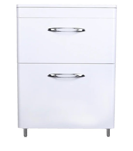 STYLE LINE El Fante Kara El Fante Тумба напольная "Каре 60" (2 ящ.) Люкс белая, PLUS СС-00002265