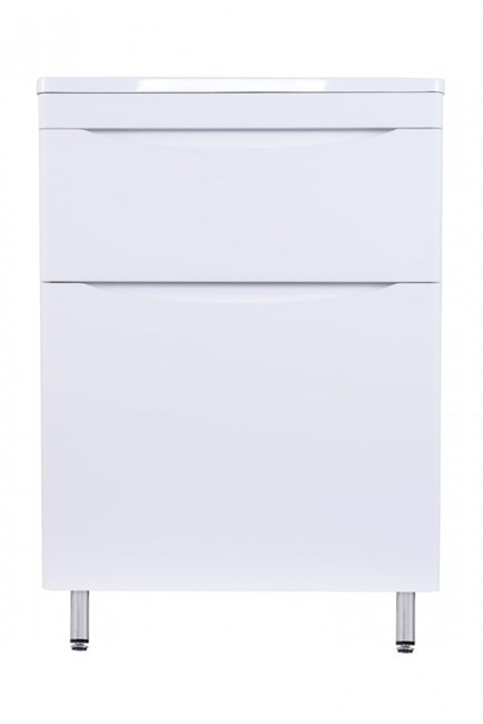 STYLE LINE El Fante Bergamo El Fante Тумба напольная "Бергамо мини 60" (2 ящ.) Люкс антискрейтч белый, PLUS СС-00002307