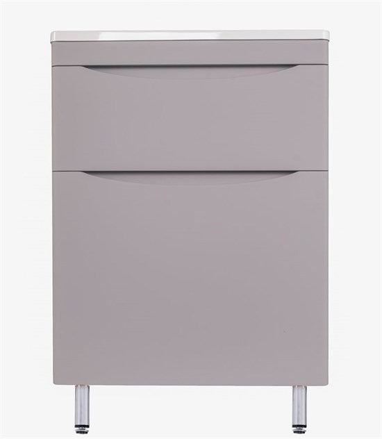 STYLE LINE El Fante Bergamo El Fante Тумба напольная "Бергамо мини 60" (2 ящ.) Люкс антискрейтч серый, PLUS СС-00002309