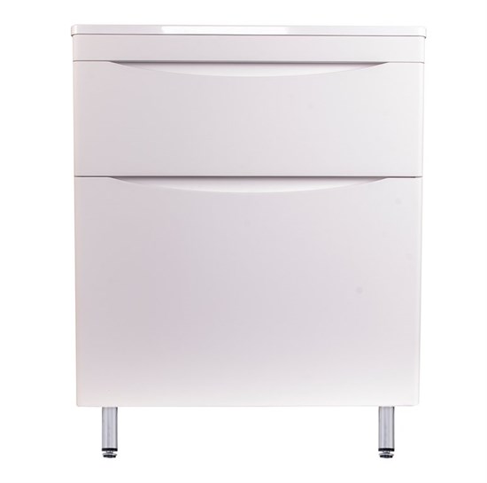 STYLE LINE El Fante Bergamo El Fante Тумба напольная "Бергамо мини 70" (2 ящ.) Люкс антискрейтч белый, PLUS СС-00002310