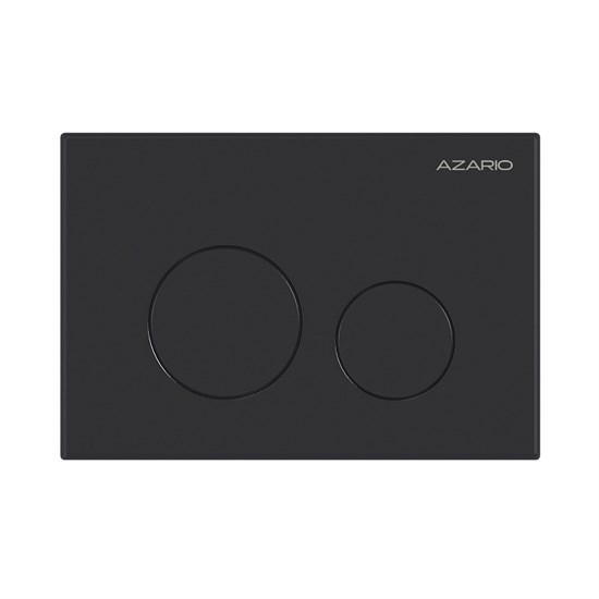 AZARIO Кнопка смыва механическая, двойной смыв, круглые кнопки, чёрный матовый (AZ-ИУ00012) AZ-ИУ00012