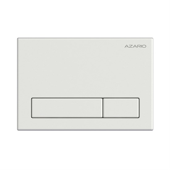 AZARIO Кнопка смыва механическая, двойной смыв, прямоугольные кнопки, белый глянцевый (AZ-ИУ00013) AZ-ИУ00013