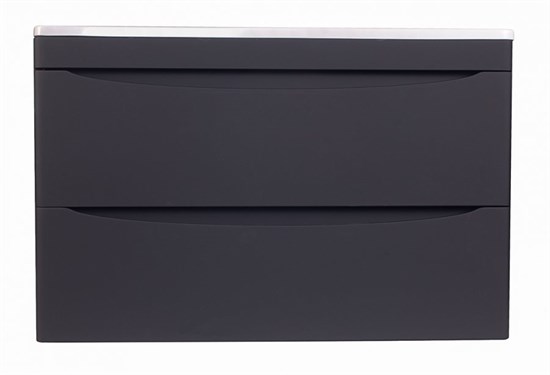 STYLE LINE El Fante Bergamo El Fante Тумба подвесная "Бергамо мини 80" (2 ящ.) Люкс антискрейтч черный, PLUS СС-00002324