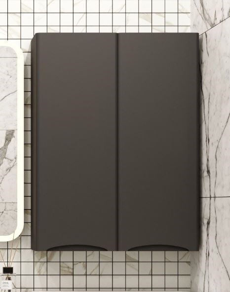 STYLE LINE El Fante Bergamo El Fante Подвесной шкаф "Бергамо мини 600" Люкс антискрейтч черный, PLUS СС-00002359