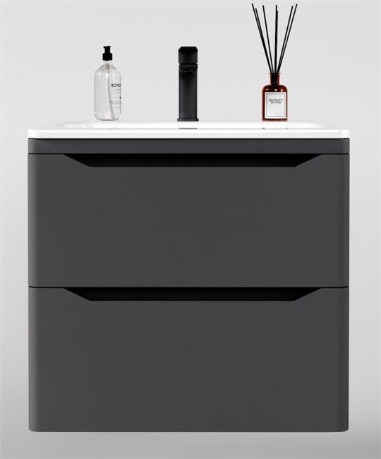 STYLE LINE El Fante Marella El Fante Тумба подвесная "Марелла 70" (2 ящ.) Люкс антискрейтч серый, PLUS СС-00002409