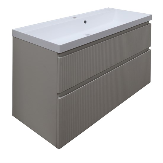 AZARIO Комплект Тумба Viola 100/2 1000х450х650 подвесная, с раковиной Астория 100, бежевый (CS00097150) CS00097150