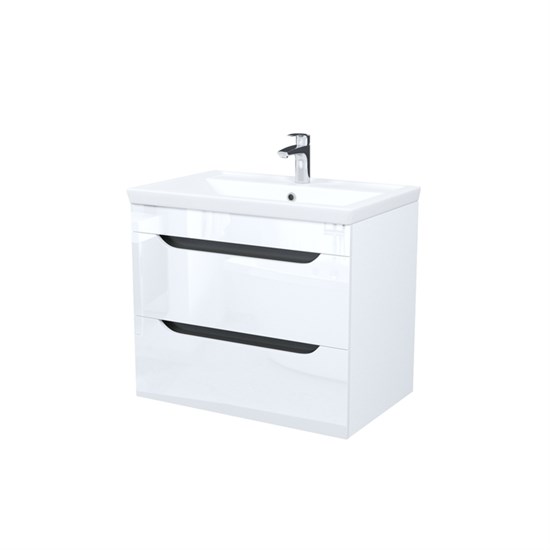 IDDIS Тумба с умывальником, подвесная, 70 см, белый, Ray, , RAY70W0i95K RAY70W0i95K