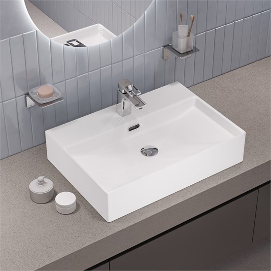 IDDIS Умывальник накладной/подвесной, белый глянцевый, Bild, , BILWS60i27 BILWS60i27