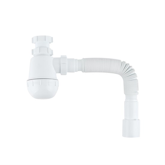 IDDIS Сифон бутылочный Optima Home 1.1/2x40мм, с гофротрубой 40/50мм (900A0G0010VD) 900A0G0010VD