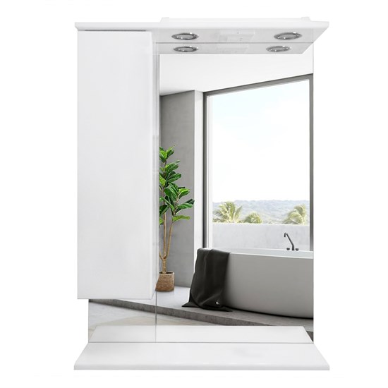 AZARIO Зеркало-шкаф Эстима 60 левое (CS00094630) CS00094630