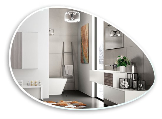 AZARIO Зеркало OMEGA 600х920 с подсветкой, бесконтактный сенсор с функцией диммера (LED-00002934) LED-00002934