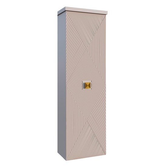 AZARIO Пенал подвесной ZENA 400х330х1350 правосторонний, кашемир, ручка золото (CS00097032) CS00097032