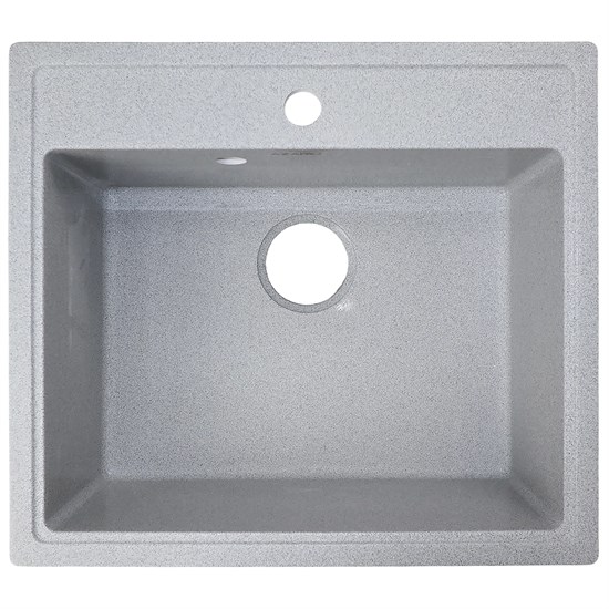 AZARIO Кухонная мойка Onda 565x505x200 искусственный мрамор, сифон в комплекте, цвет серый (CS00105223) CS00105223