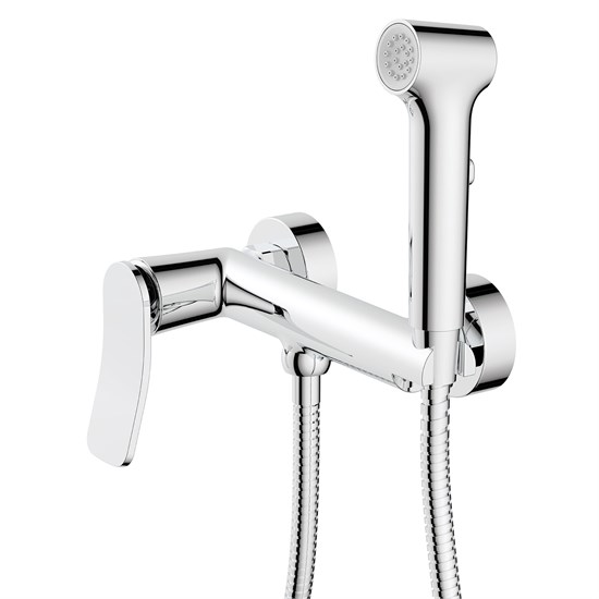 AZARIO Гигиенический душ Escaro со смесителем, керамический картридж, шланг 150 см, хром (AZ-K2574) AZ-K2574