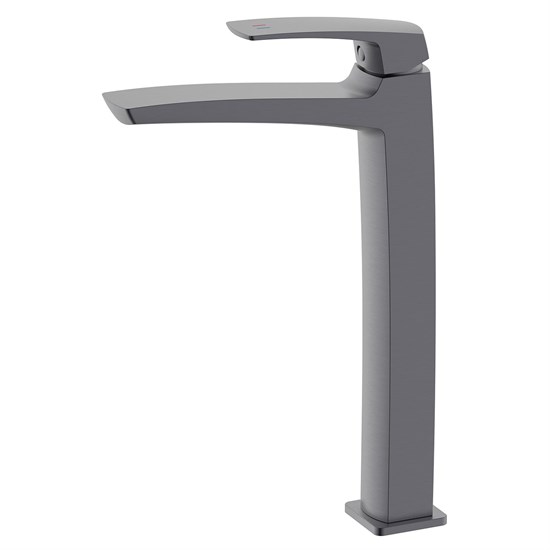 AZARIO Смеситель для раковины-чаши Conda высокий, керамический картридж, графит (AZ-K9011GR) AZ-K9011GR