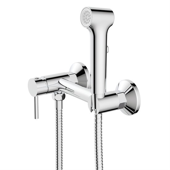 AZARIO Гигиенический душ Dies со смесителем, керамический картридж, шланг 150 см, хром (AZ-KFX04) AZ-KFX04