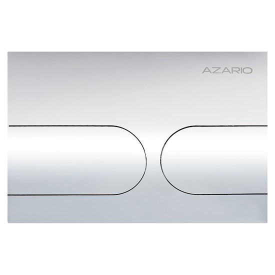 AZARIO Кнопка смыва NEW-TS механическая, двойной смыв, овальные кнопки, нержавеющая сталь 304, хром (AZ-SS-001-CH) AZ-SS-001-CH