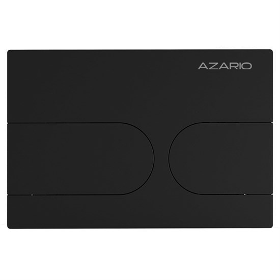 AZARIO Кнопка смыва NEW-TS механическая, двойной смыв, овальные кнопки, нержавеющая сталь 304, черный (AZ-SS-001-B) AZ-SS-001-B