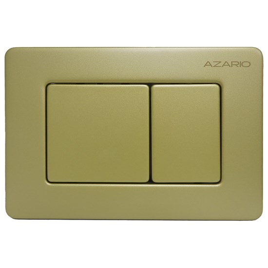 AZARIO Кнопка смыва NEW-TS механическая, двойной смыв, квадратные кнопки, нержавеющая сталь 304, золото матовое (AZ-SS-003-G) AZ-SS-003-G