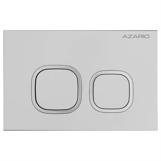 AZARIO Кнопка смыва NEW-TS механическая, двойной смыв, квадратные кнопки, ABS пластик, хром (AZ-ABS-002-CH) AZ-ABS-002-CH