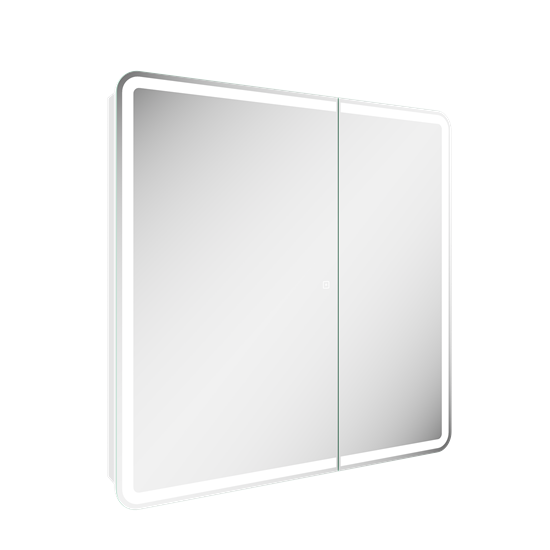 SANCOS Зеркальный шкаф для ванной комнаты Diva 800х149х800, с подсветкой, арт.DIV800 DIV800