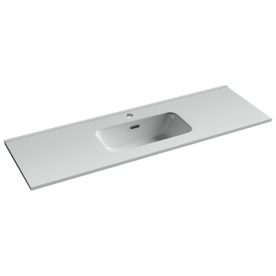 CERAMICA NOVA CN7028 Раковина мебельная накладная Compact 1210x395x170, цвет белый CN7028