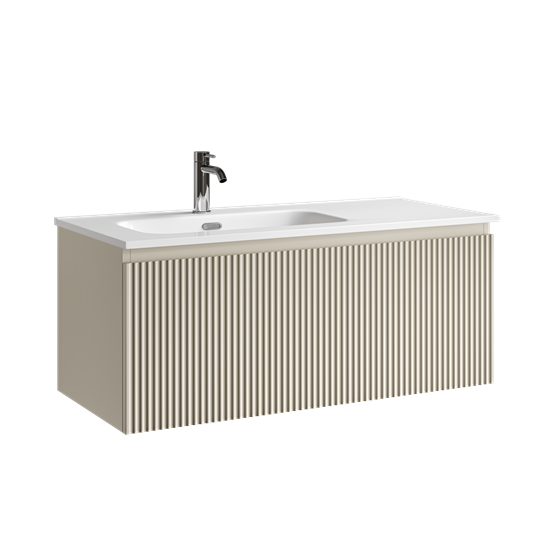 SANCOS Тумба подвесная Snob R 1.0 995х445х406, c одним ящиком оснащенным доводчиками, Beige Soft , арт.SNR1.0100LCE SNR1.0100LCE