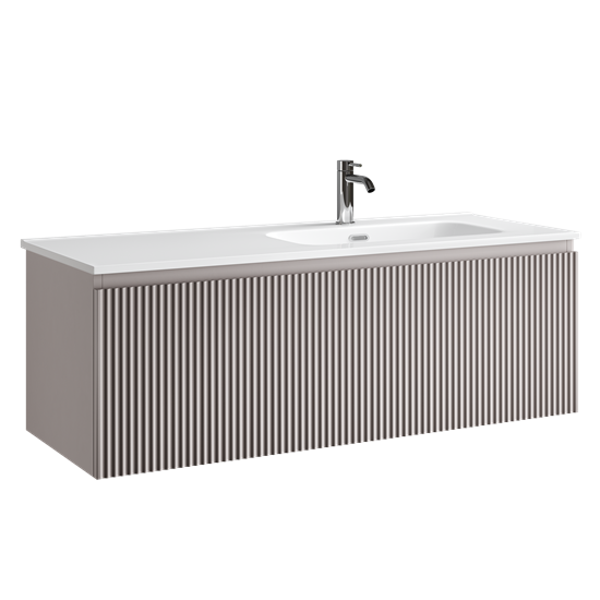 SANCOS Тумба подвесная Snob R 1.0 1195х445х406, c одним ящиком оснащенным доводчиками, Doha Soft , арт.SNR1.0120RSM SNR1.0120RSM