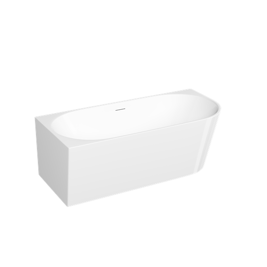 SANCOS Акриловая ванна Edge 1700x800x580, угловая, левая, с каркасом, со сливом-переливом, донным клапаном"сlick-сlack", белый, арт. FB23L FB23L