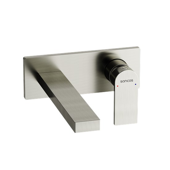 SANCOS Смеситель для раковины Studio c внутренней частью, брашированный никель, PVD покрытие, арт. SC9017BN SC9017BN