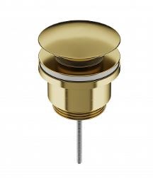 CERAMICA NOVA Донный клапан универсальный 70003BG с системой клик - клак латунь брашированное золото PVD 70003BG