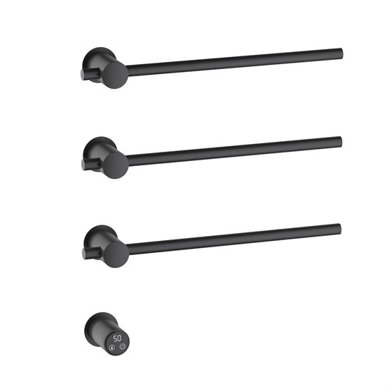 TIMO Полотенцесушитель электрический, встроенный Saona черный (030/03SM) 030/03SM