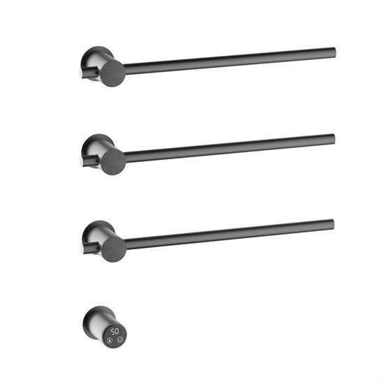 TIMO Полотенцесушитель электрический, встроенный Saona черное золото (030/18SM) 030/18SM