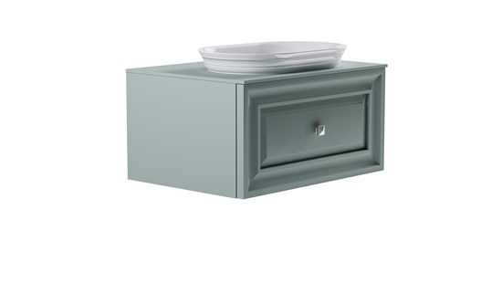 ASTRA-FORM Тумба подвесная Шарм 70см 1ящ NCS S 3005-b80g мат., раковина Шарм бел гл, столешница Solid в цвете 4631177714948