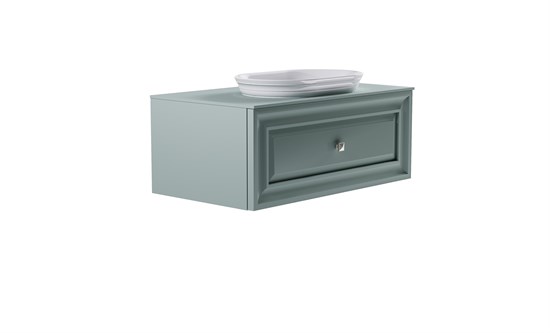 ASTRA-FORM Тумба подвесная Шарм 90см 1ящ NCS S 3005-b80g мат., раковина Шарм бел гл, столешница Solid в цвете 4631177715068